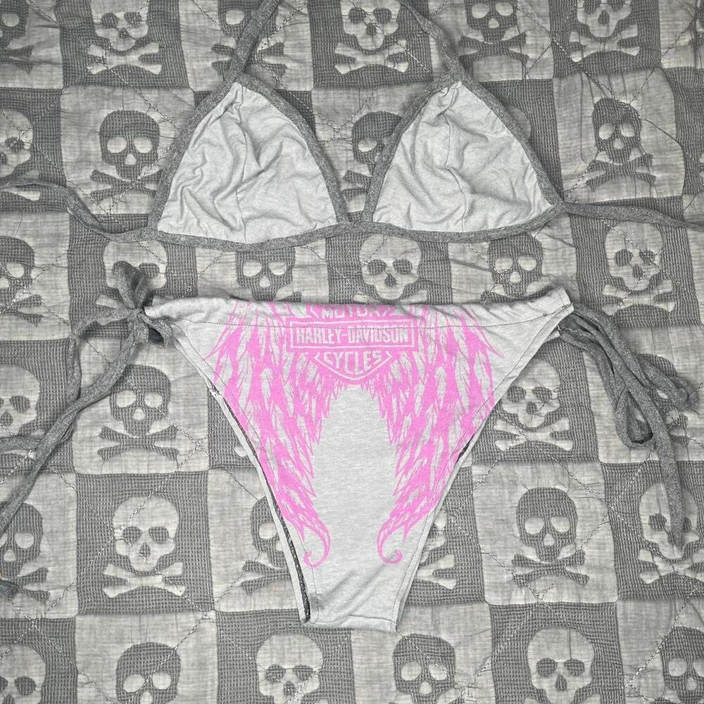 Y2k harley davidson bikini